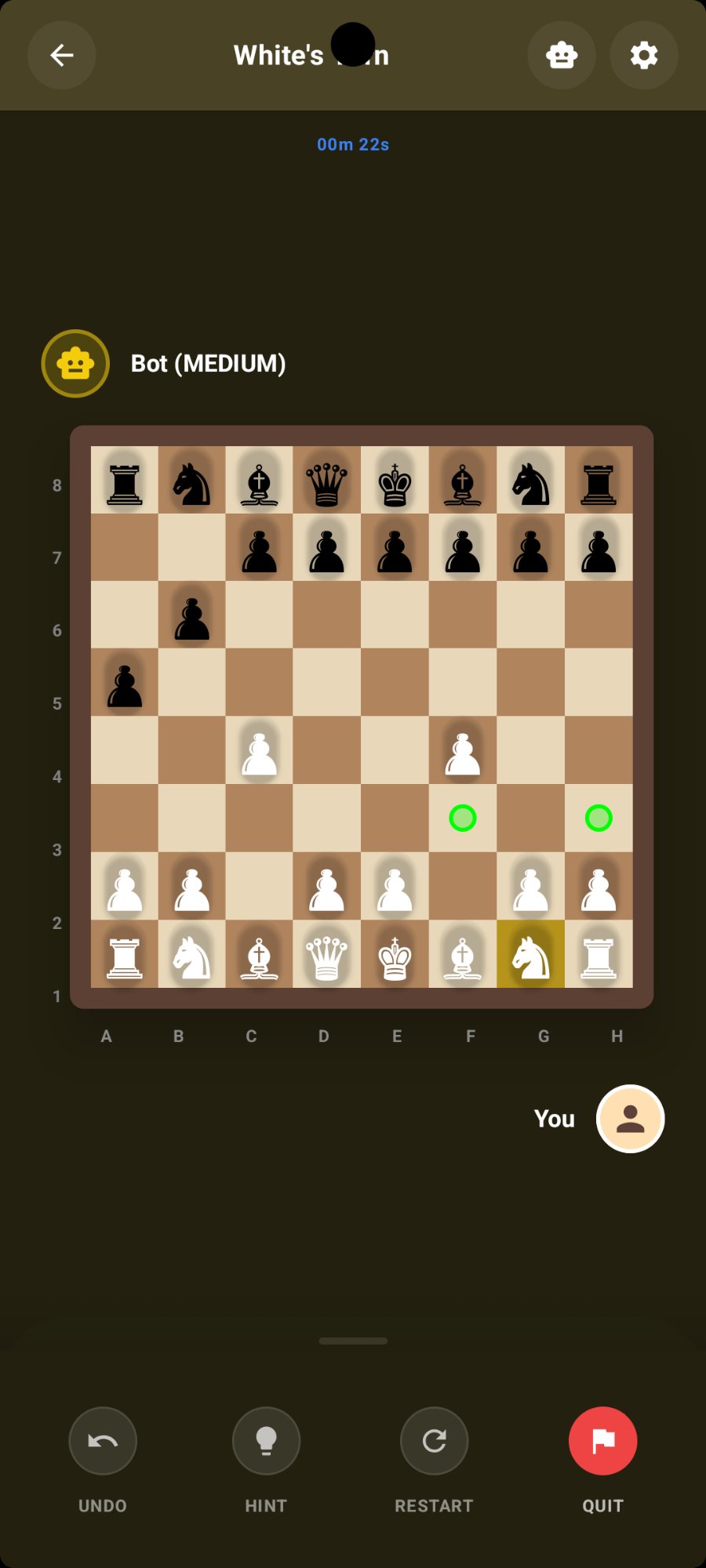 Chess gameplay