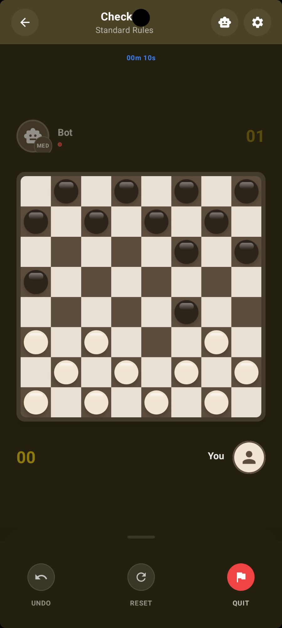 Checkers gameplay