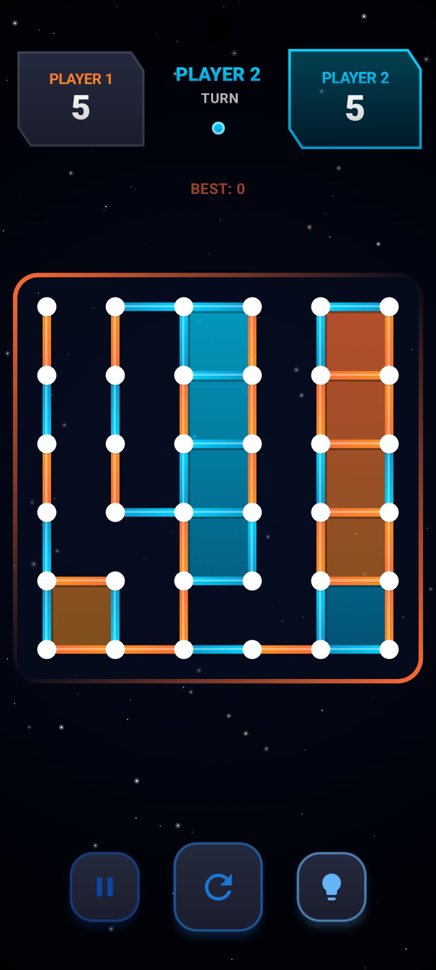 2-player mode space theme