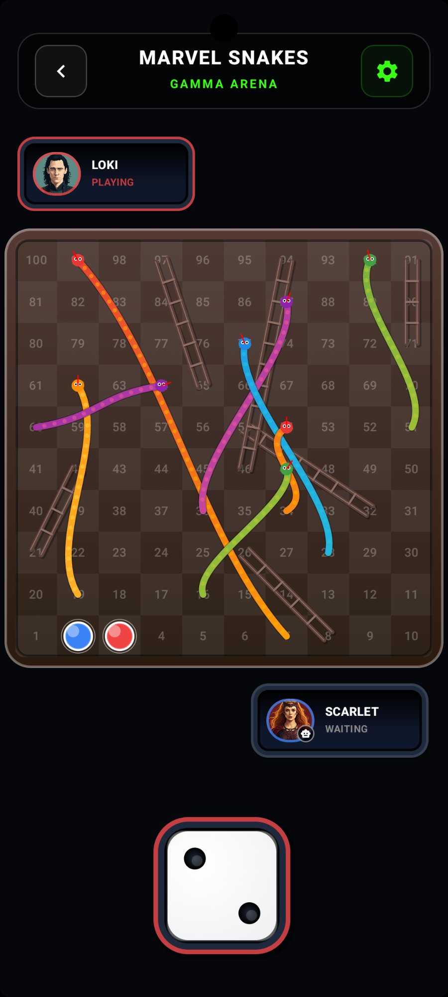 Snakes dark theme