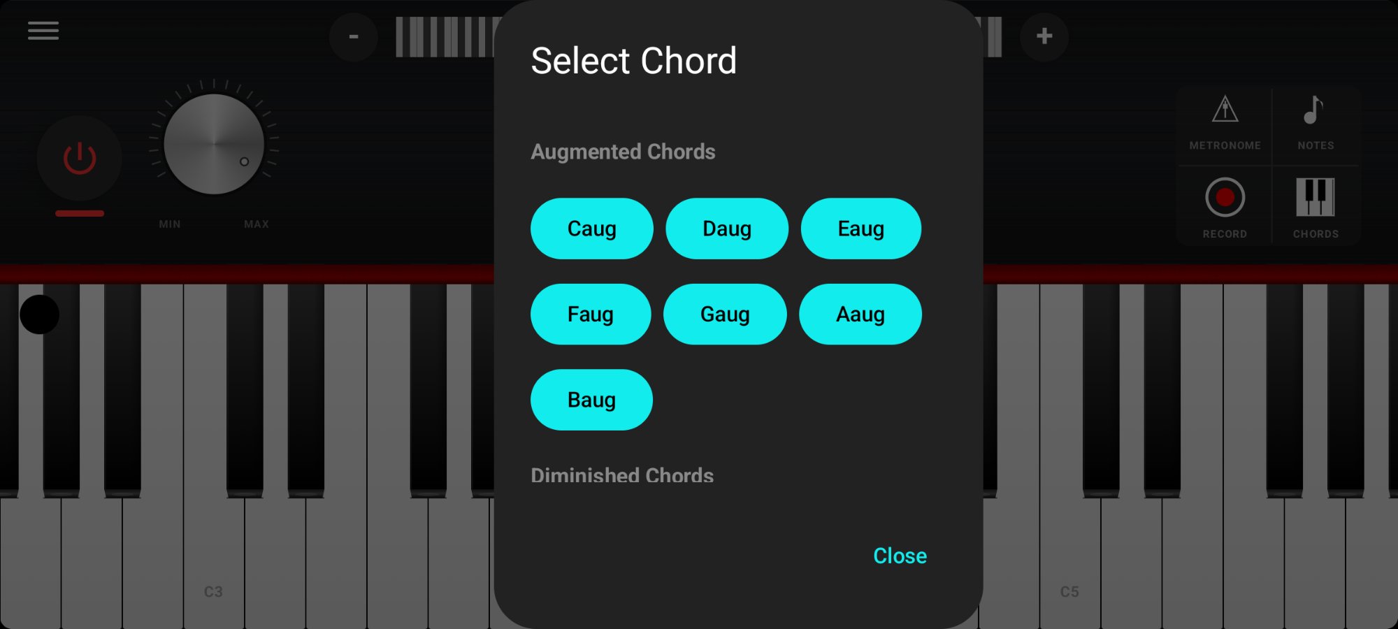 Chord selector
