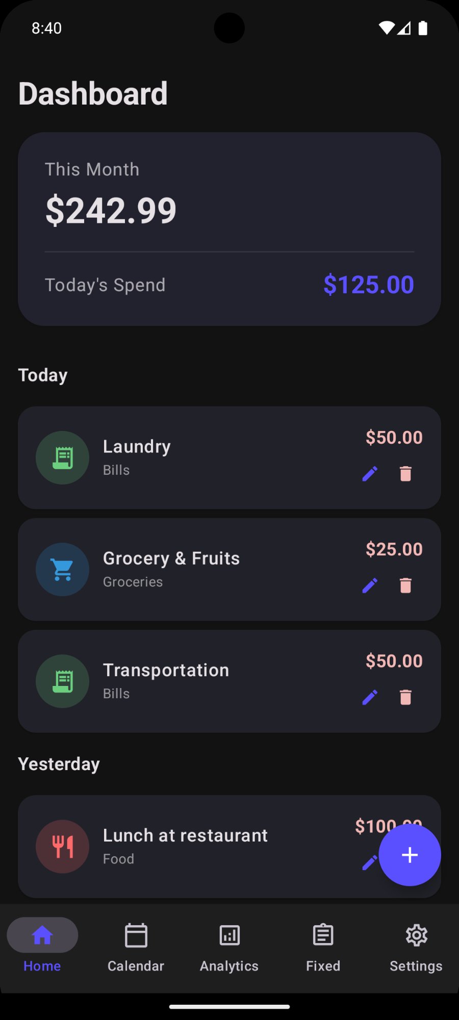 Dashboard