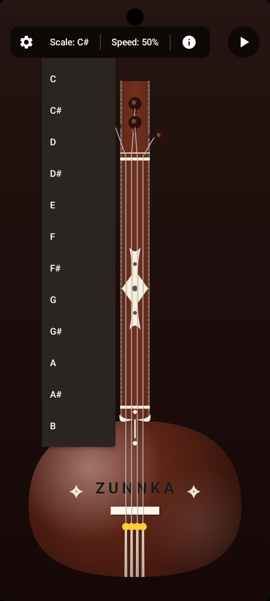 Scale selection