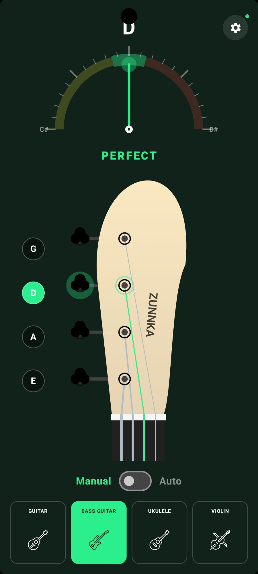 Manual tuner mode